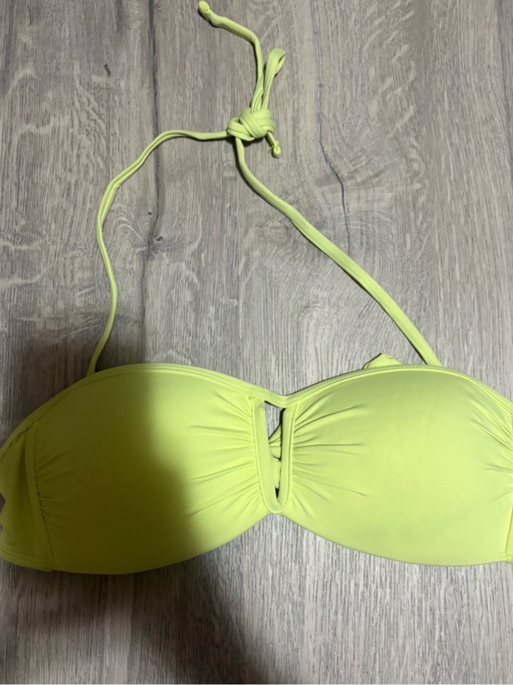 3 for $14 Ardene Neon Yellow Bandeau Swim Top size small